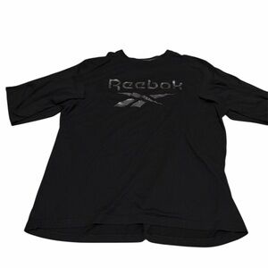 Reebok Black Tee with White Logo